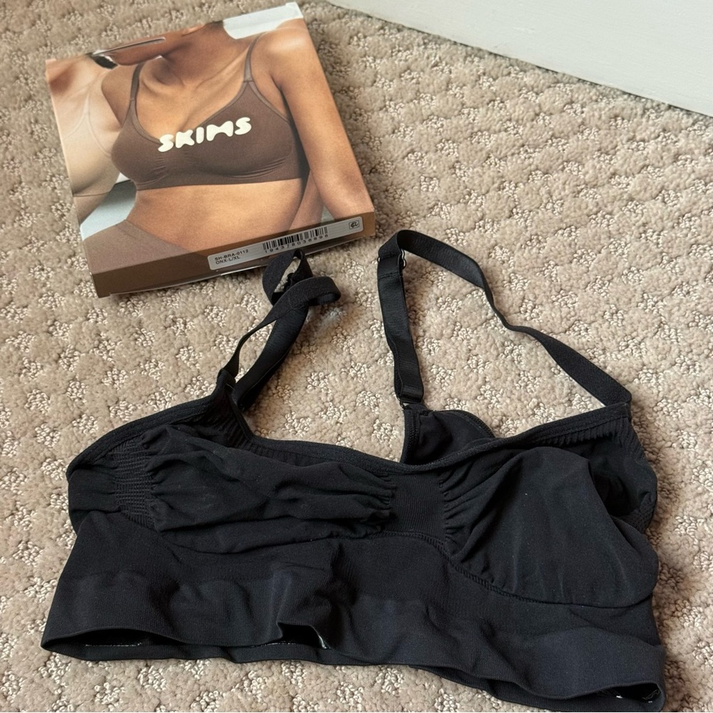 SKIMS Shapewear Black Onyx Bralette Seamless Sculpt L/XL - Picture 5 of 6